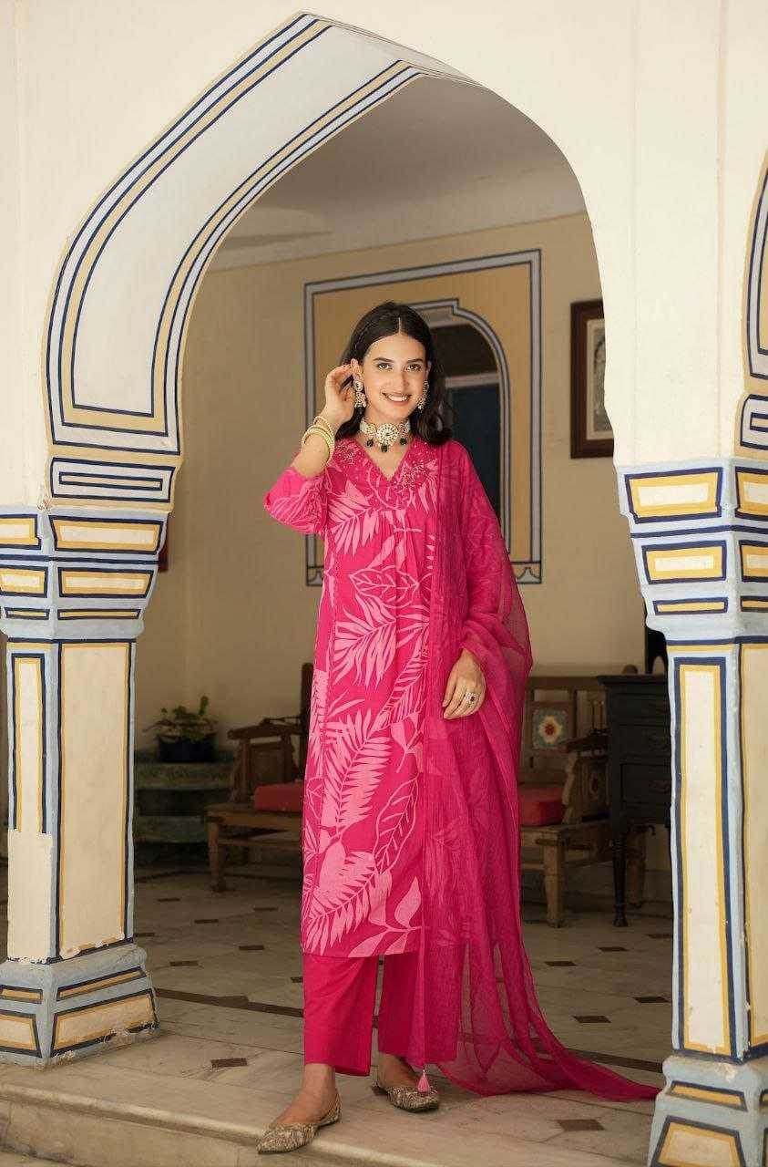 Pure Cotton Embroidery Handwork Suit - MYLUXURY LANE ENTERPRISE
